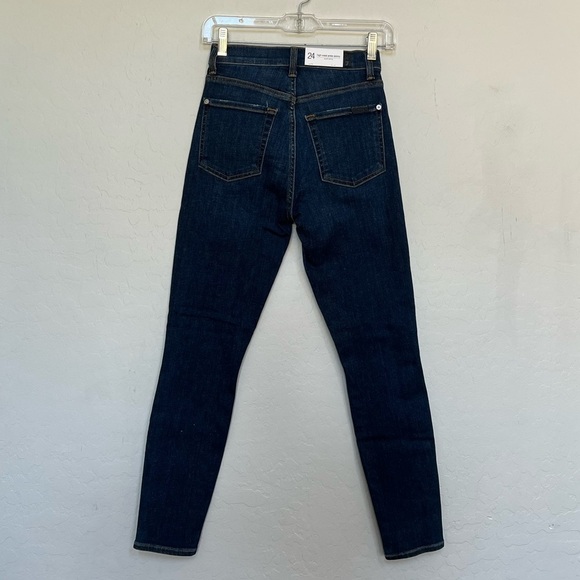 7 For All Mankind High Waist Ankle Skinny Jeans - Picture 6 of 9
